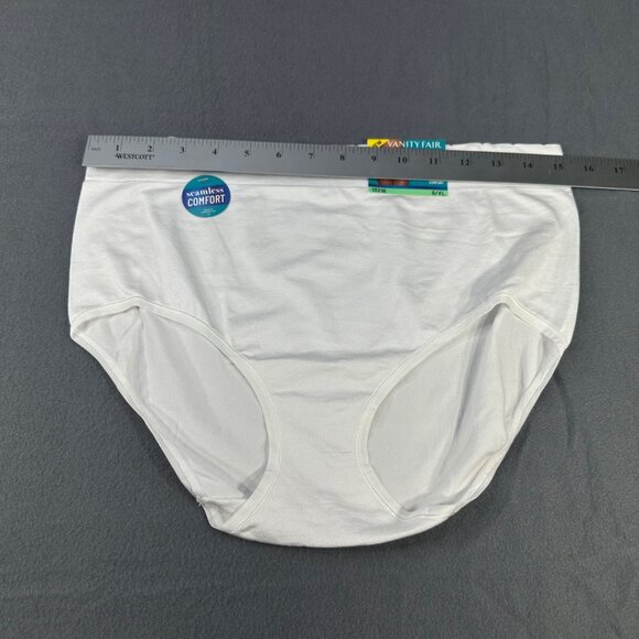 Vanity Fair Women's Size XL 8 Panty Brief No Show No Pinch White New With Tags - Picture 7 of 9